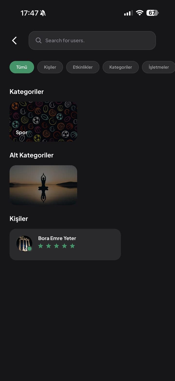 Etkinlikleri akıllı filtrele